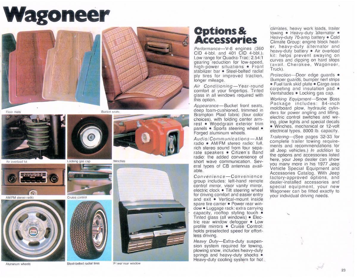 1977 Jeep Wagoneer & accessories